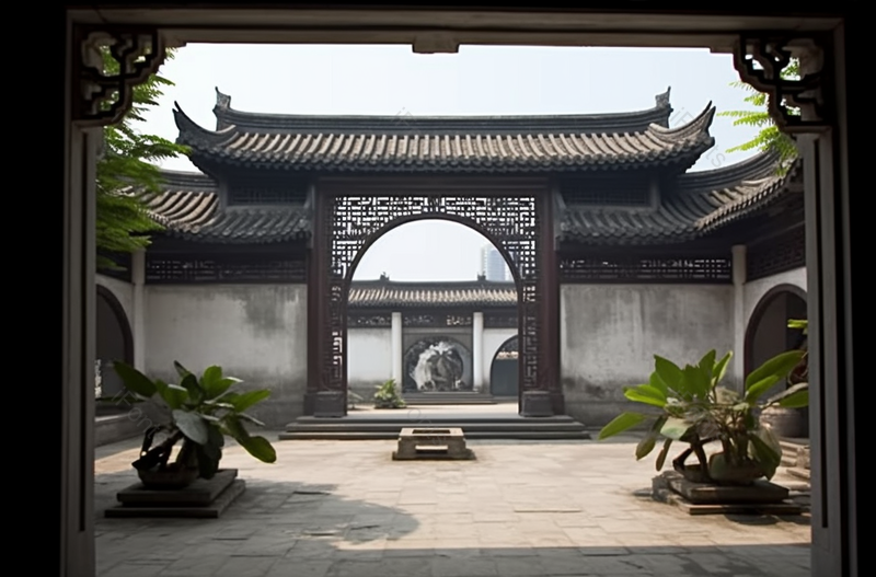 绍兴鲁迅故居典雅庭院摄影图,高清,摄影图,摄影图片,图片大全,摄影图免费下载
